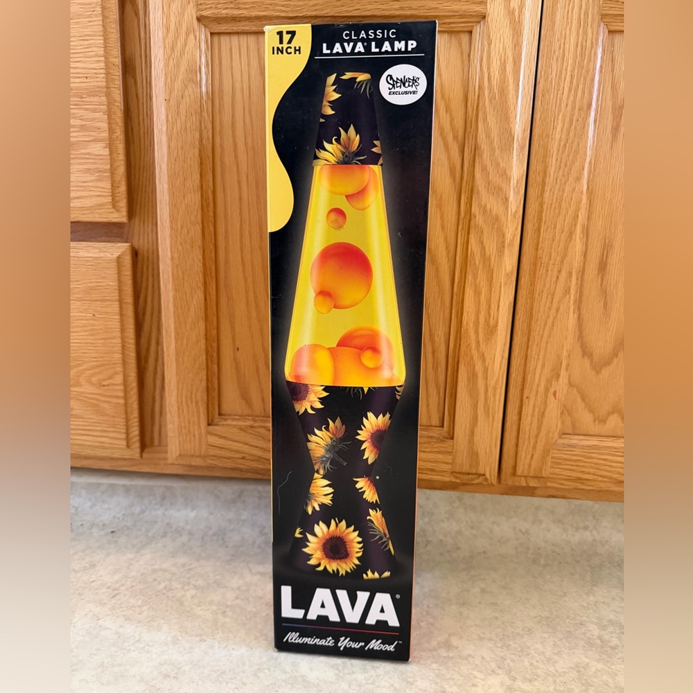 Sunflower Lava Lamp - Yellow and Orange